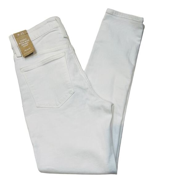Madewell curvy high-rise skinny crop jeans Button front edition Sz 25 NWT - Picture 10 of 16